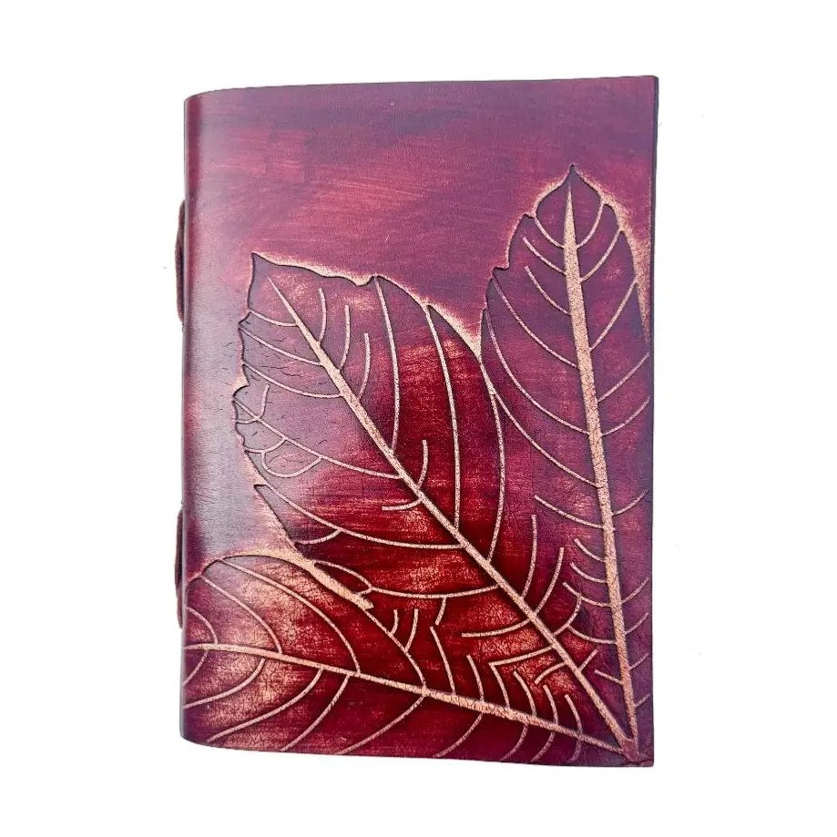Red Brown Leaves Notebook / Grimoire (13 X 18cm)