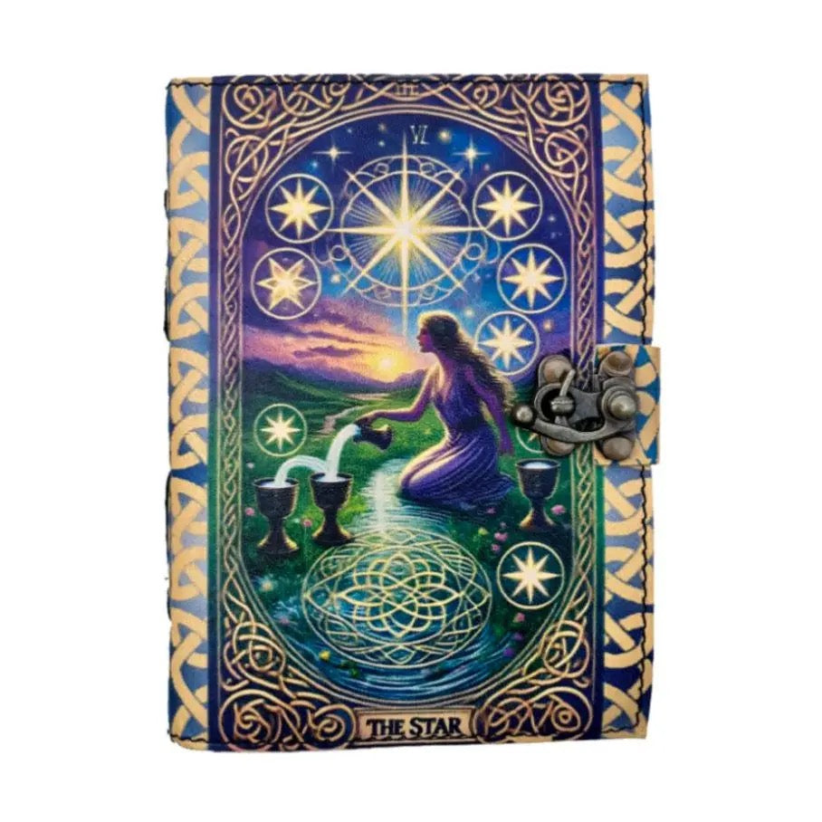 'The Star' Tarot style Notebook Grimoire (13 X 18cm)