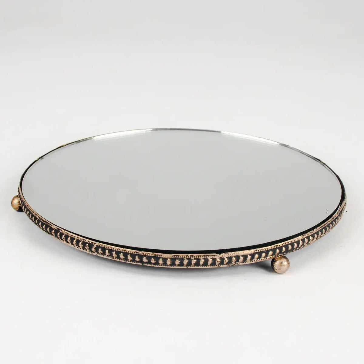 Gold Mirror Tray : Flat Circle Witchy Home Decor