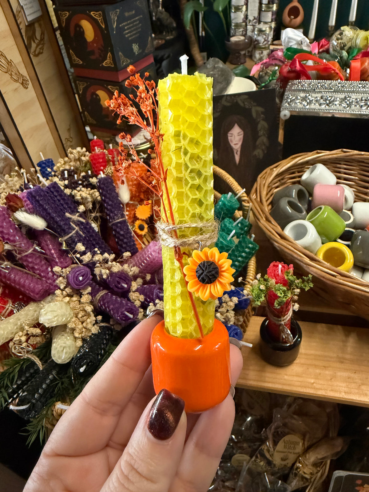Beeswax Spell Candles handmade at Everchange Emporium