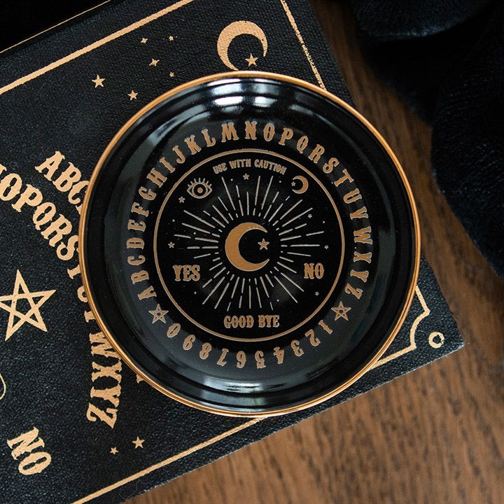 Talking Board Trinket Dish (Black & Gold)