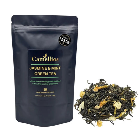 Jasmine and Mint Green Tea - Premium Loose Leaf Tea - 100g