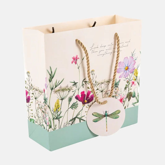 Floral Dragonfly Gift Bag
