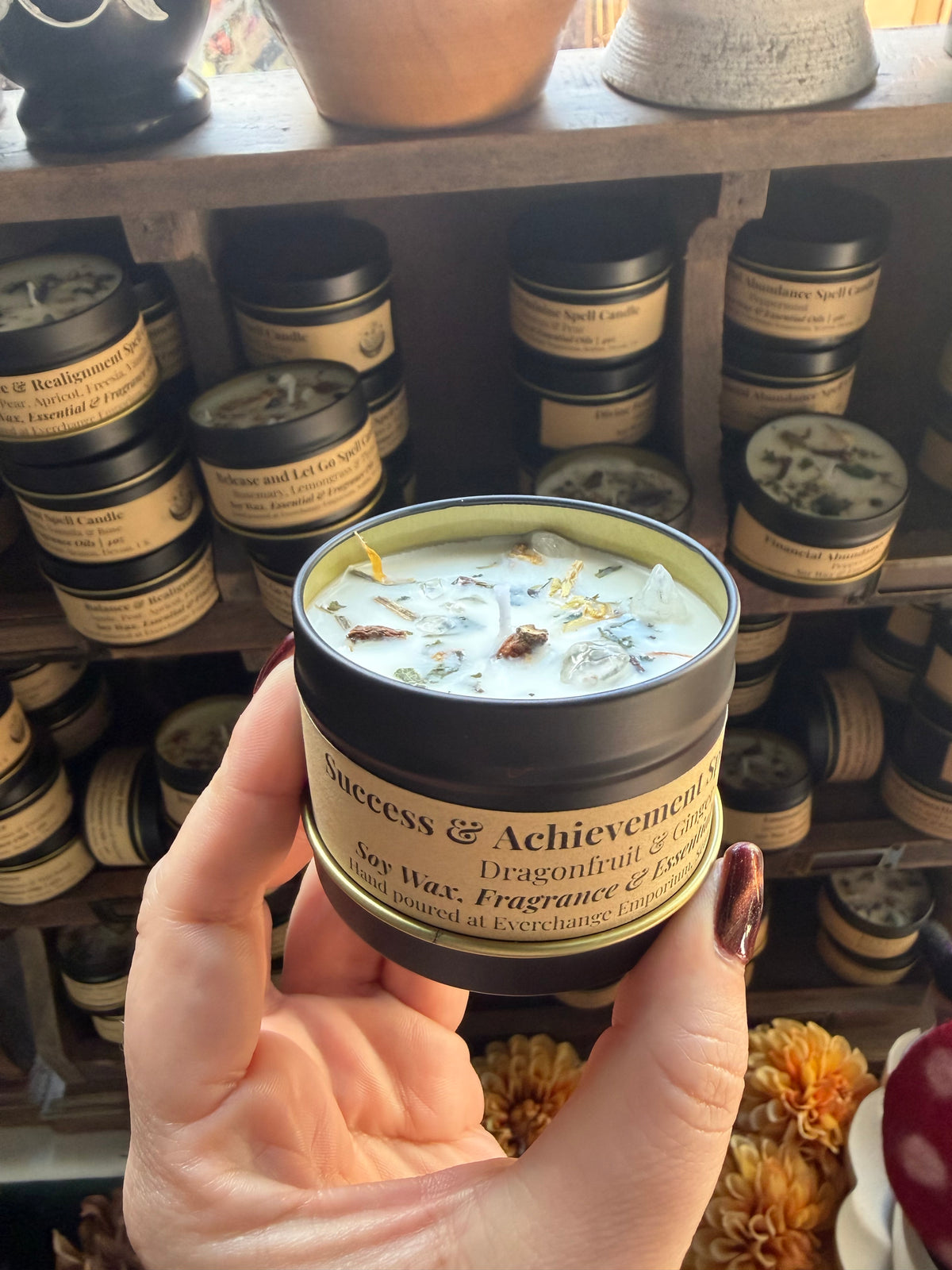Spell Candles made at Everchange Emporium