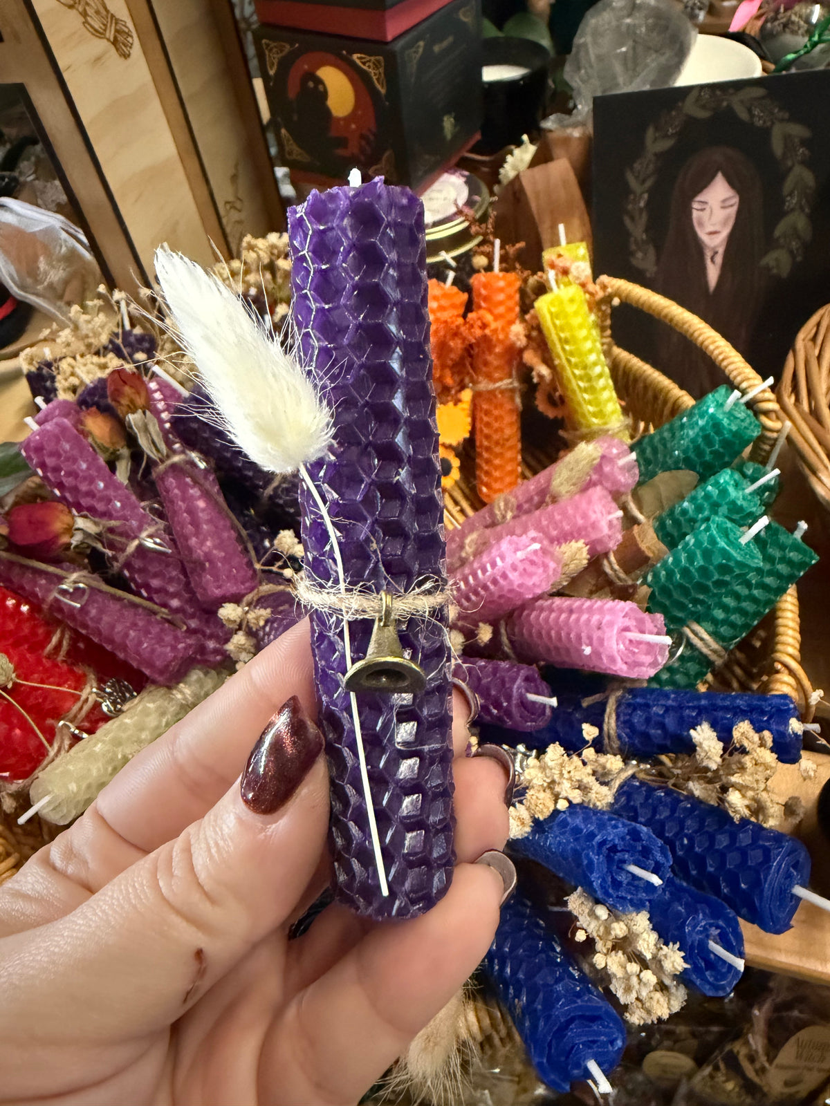 Beeswax Spell Candles handmade at Everchange Emporium