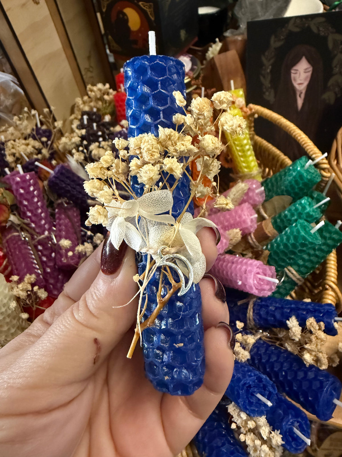 Beeswax Spell Candles handmade at Everchange Emporium