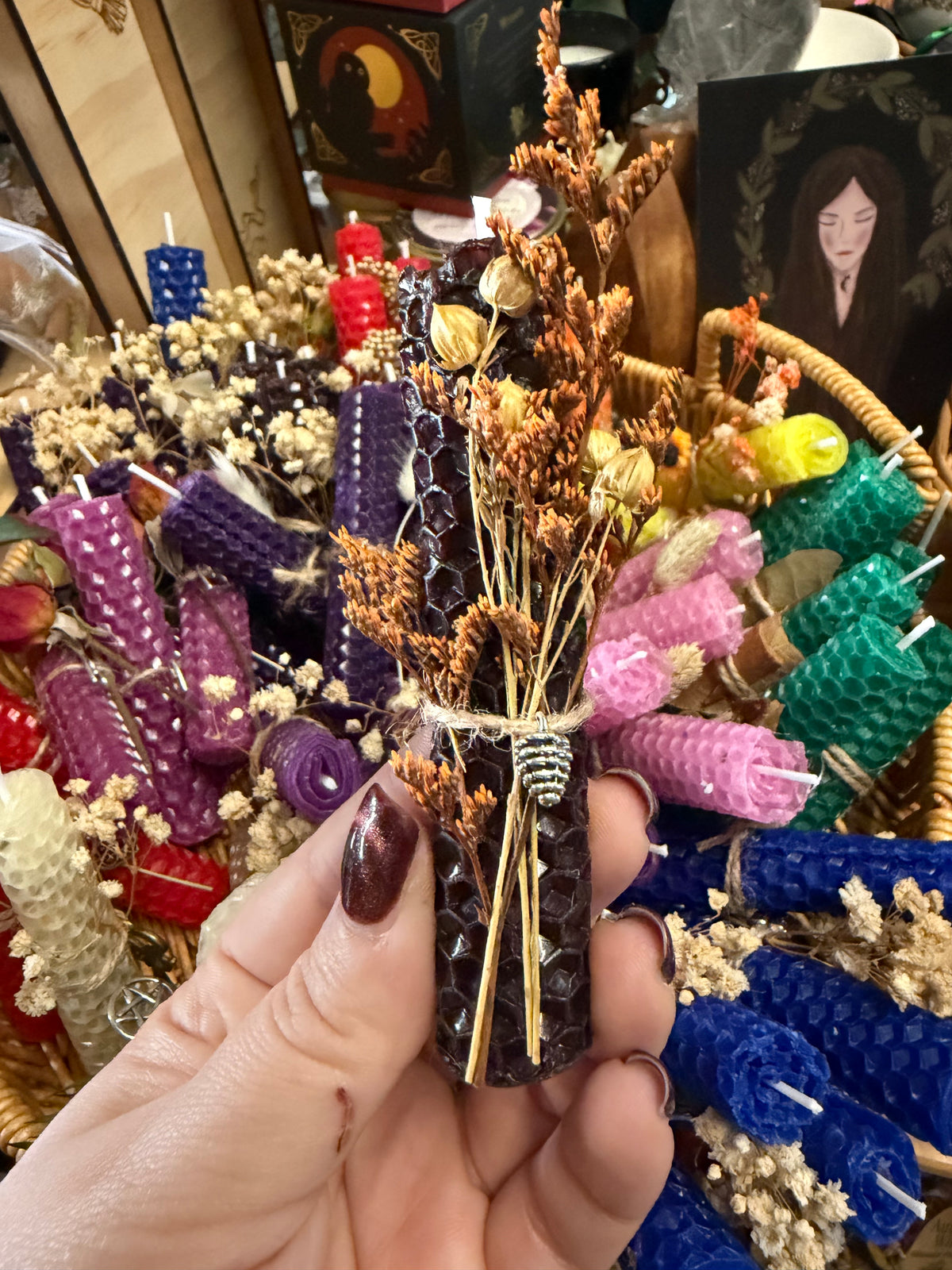 Beeswax Spell Candles handmade at Everchange Emporium