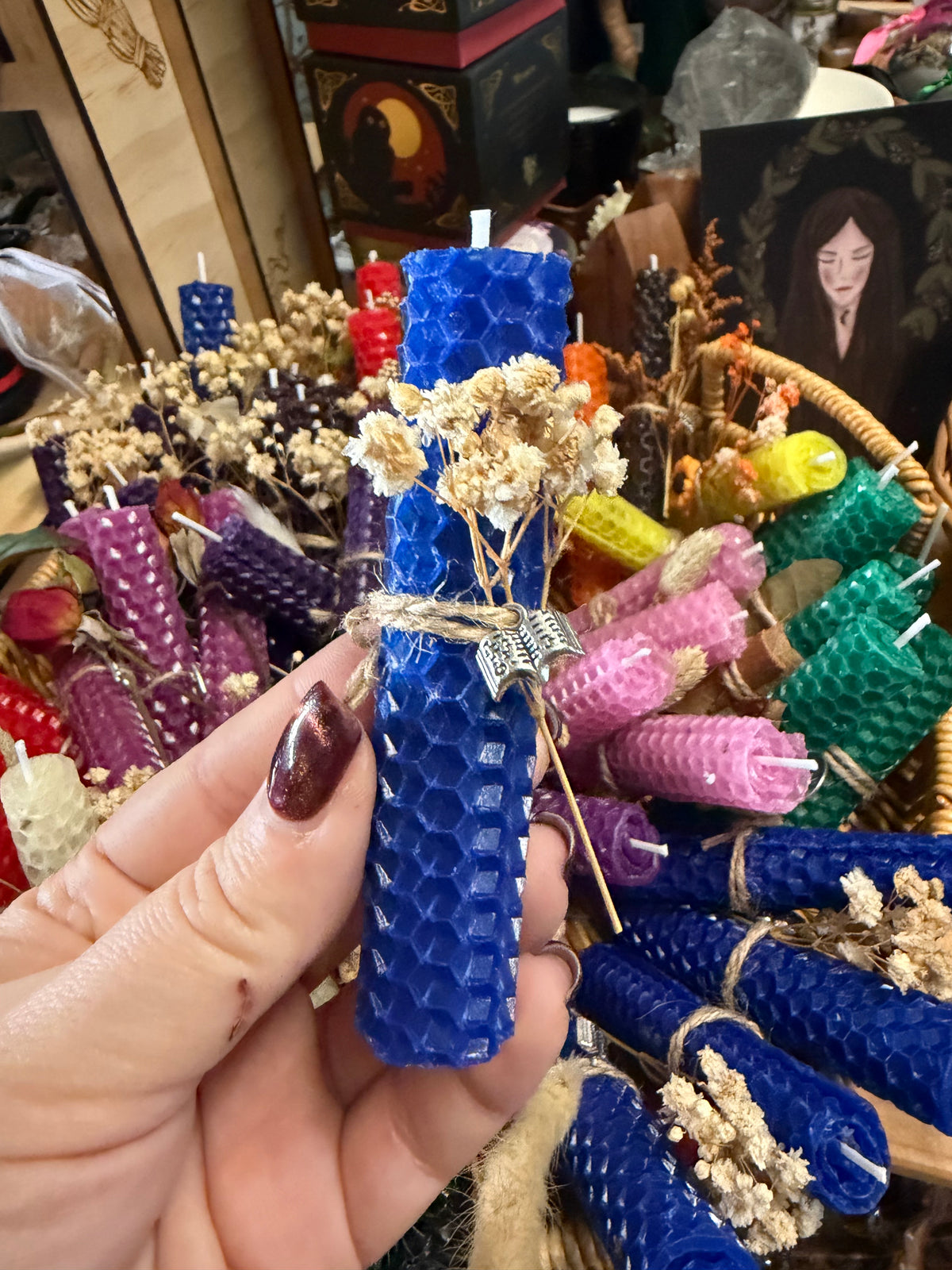 Beeswax Spell Candles handmade at Everchange Emporium
