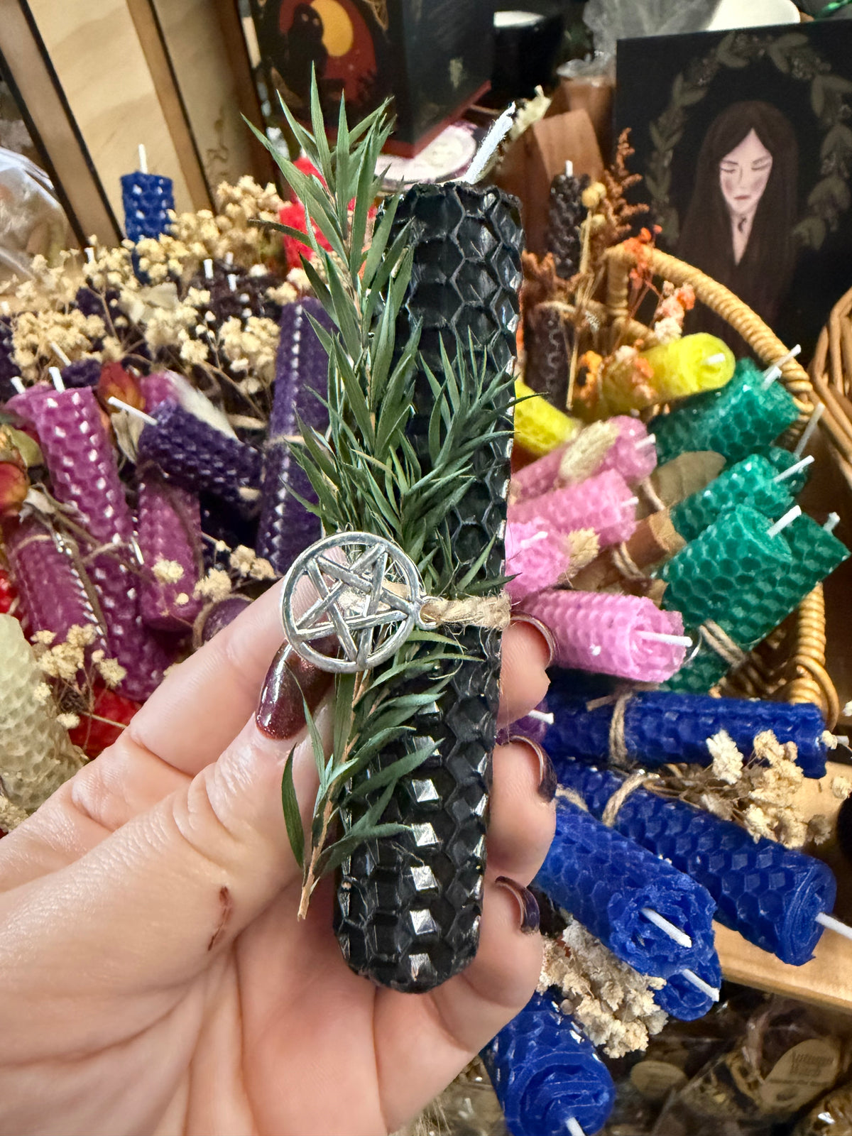 Beeswax Spell Candles handmade at Everchange Emporium
