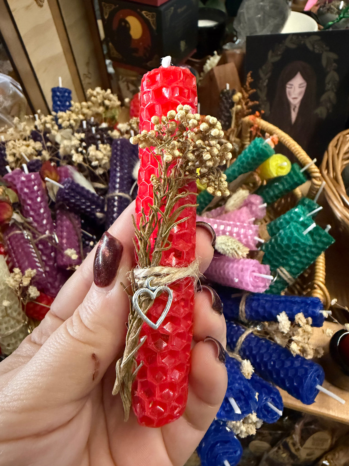 Beeswax Spell Candles handmade at Everchange Emporium