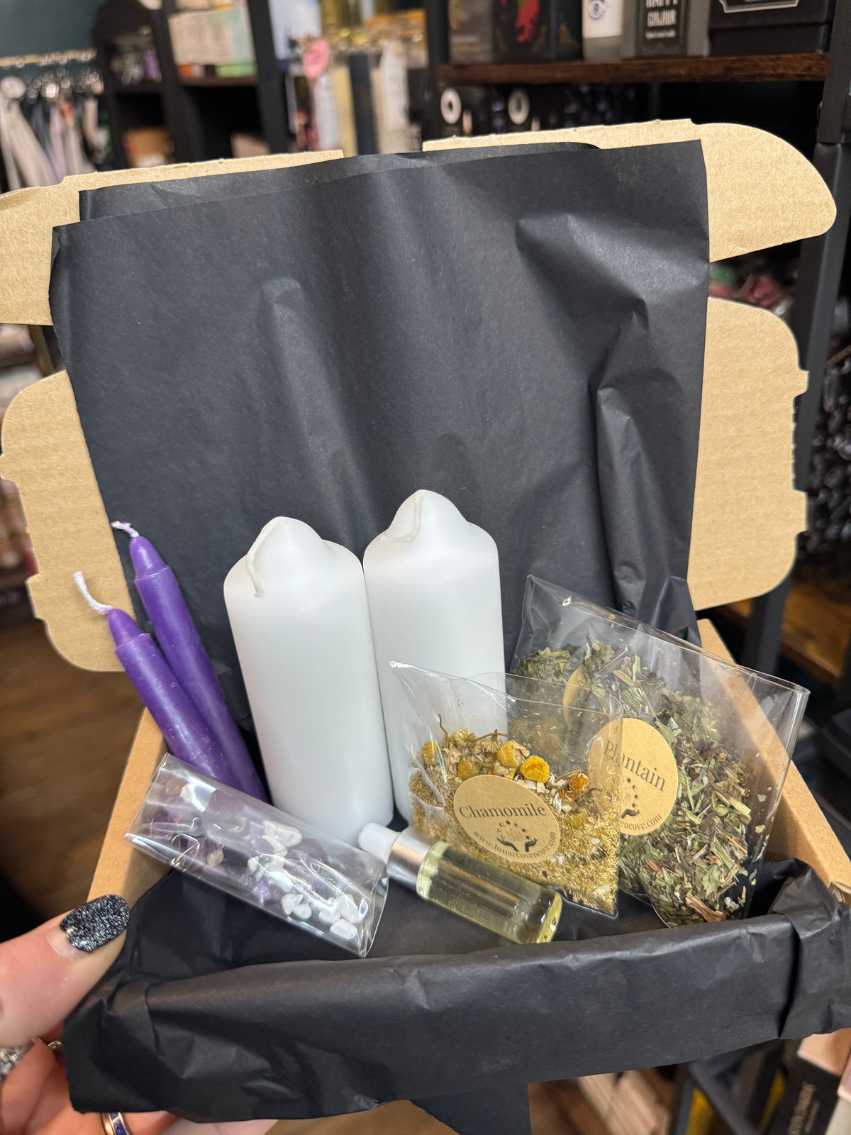 Spell Candle Kit - Emotional Healing - Create 2 dressed pillar candle