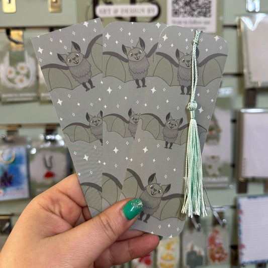 Bertie Bat double sided bookmark