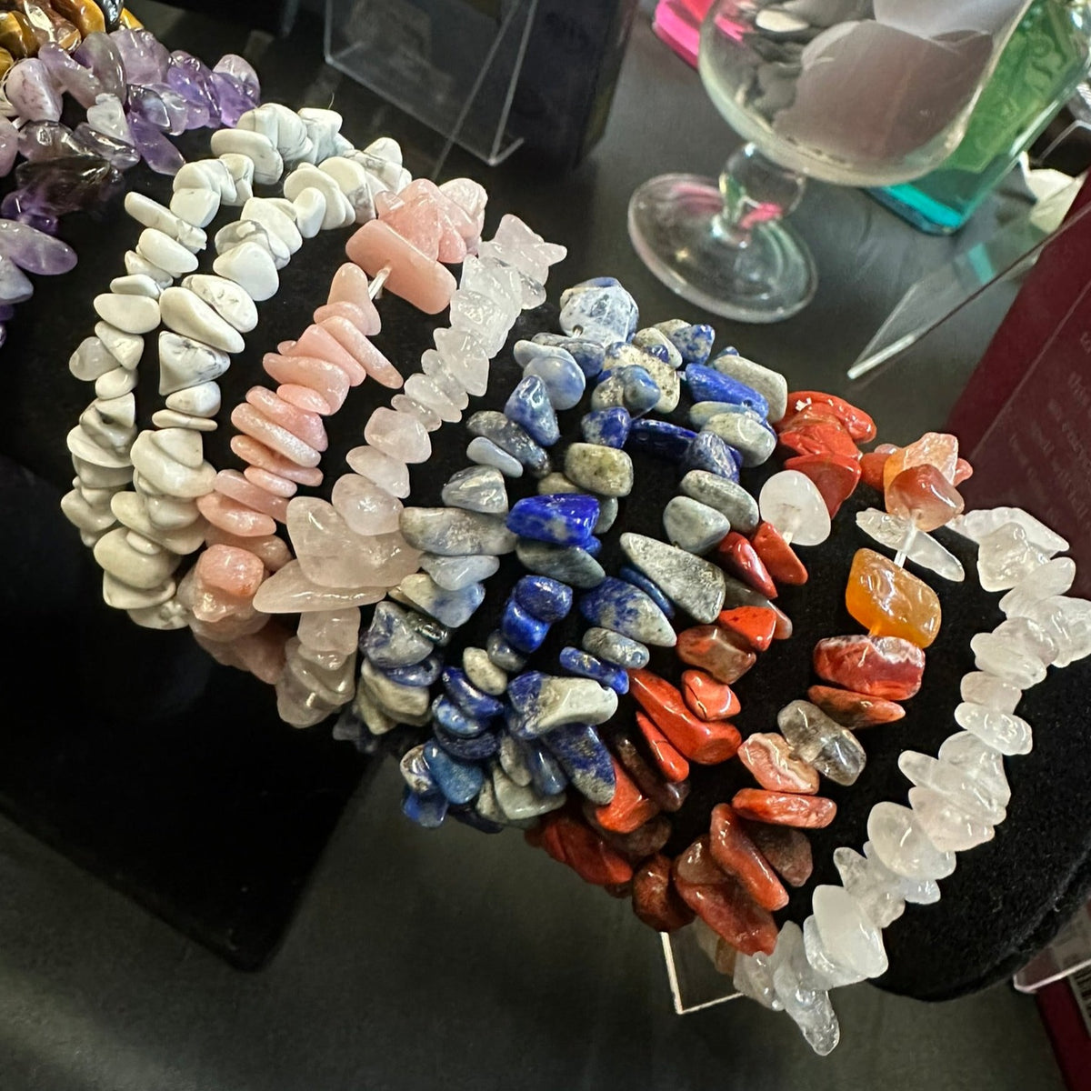 Crystal Chip Bracelet - choose from variety