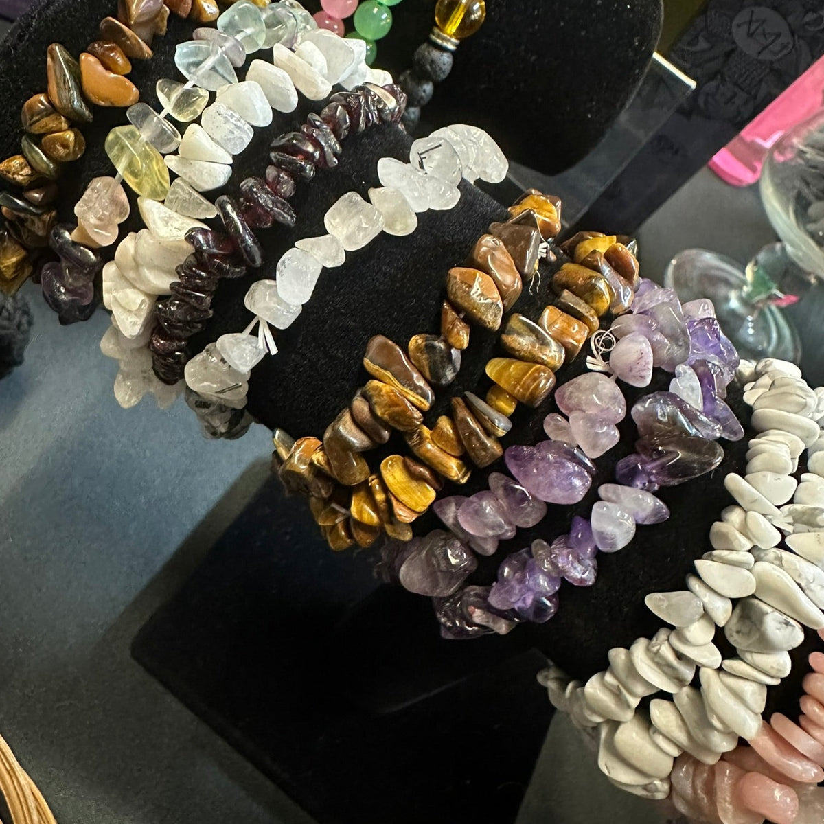 Crystal Chip Bracelet - choose from variety