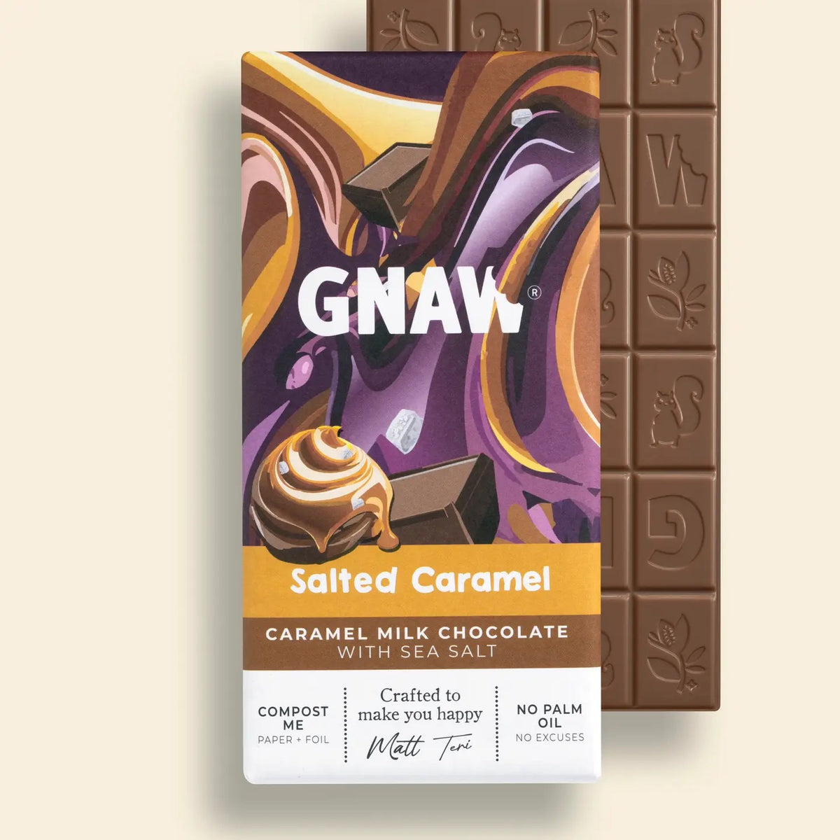 Salted Caramel Milk Chocolate Bar | 80g