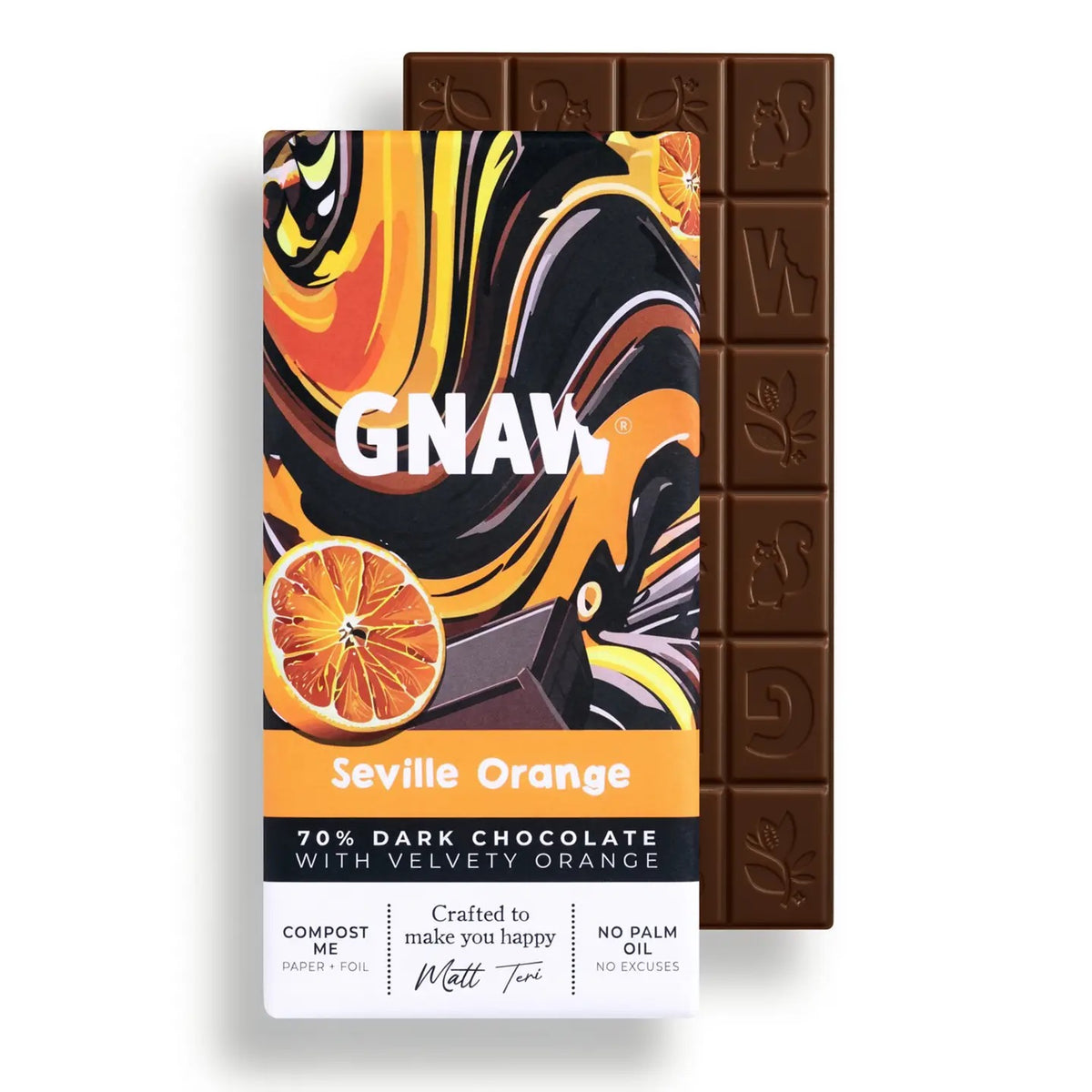 Seville Orange Dark Chocolate Bar 70% Cocoa | 80g