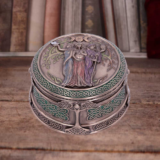 Maiden, Mother, Crone Trinket Box (9.5cm)