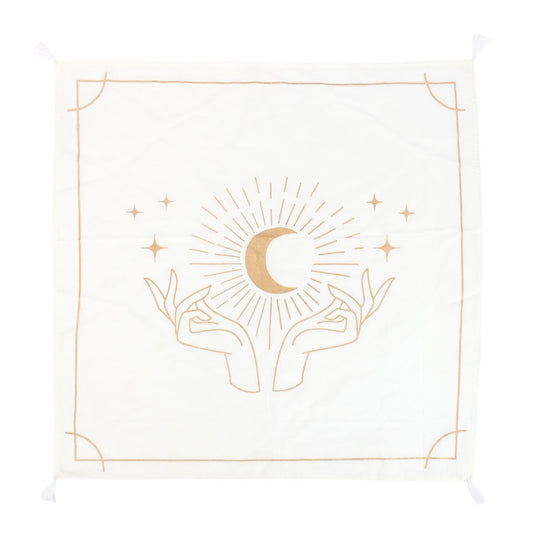 Altar Cloth - Mystical Hands - Cream & Gold