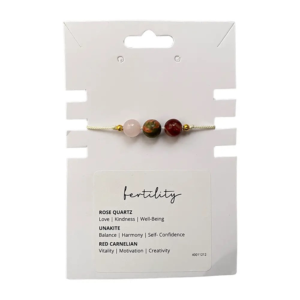 Fertility Crystal Intention Wristlet Bracelet
