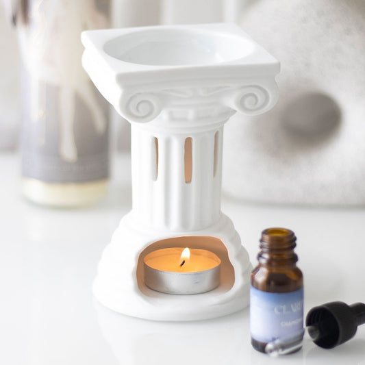 Greek Column Style Wax Melter / Oil Burner