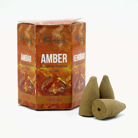 Amber Backflow Incense Cones