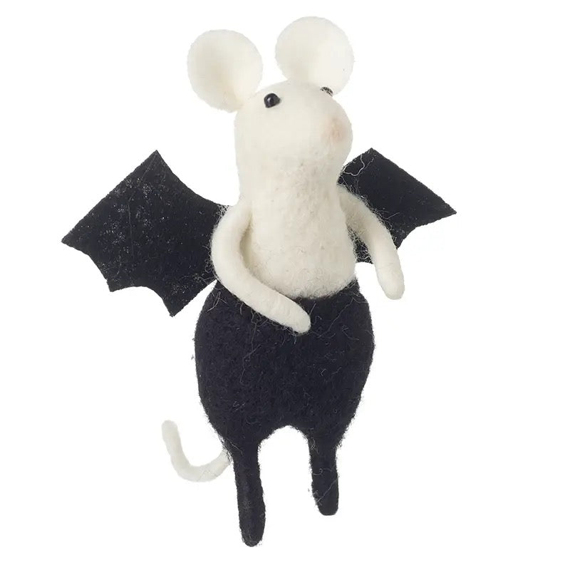 Felt Mouse with Bat Wings