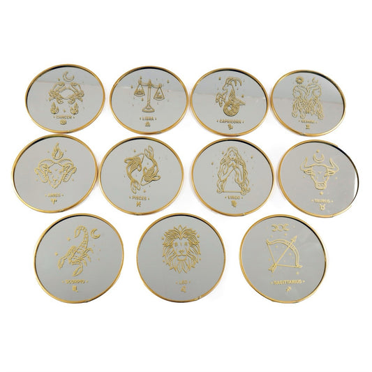 Star Sign Mirror Coaster - Choose a Zodiac Sign