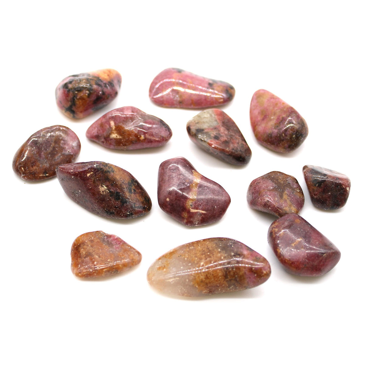Rhodonite Crystal Tumble Stone